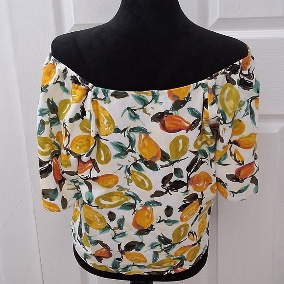 Ava James Linen Blend Pear Top   Size XL - Picture 4 of 10